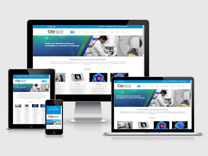 City Hospital and Research Centre website Design