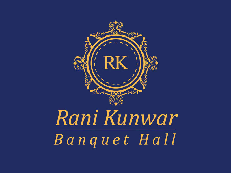 Rani Kunwar Banquet Hall logo design (Top Logo Designer in Kanpur, Uttar Pradesh, India), banquet hall Logo design